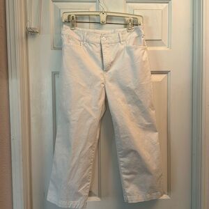 Crodt&Barrow classic fit white capri